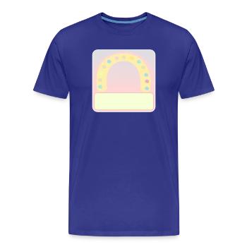Arc d’insigne nominatif - T-shirt bio Premium Homme - bleu roi - Devant - Damien (186cm)