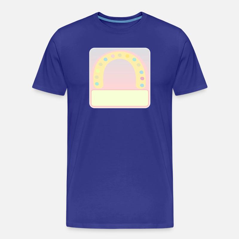 Namensschild Bogen - Männer Premium Bio T-Shirt - Königsblau