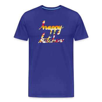 happy kitchen - Men's Premium Organic T-Shirt - royal blue - Front - Damien (186cm)