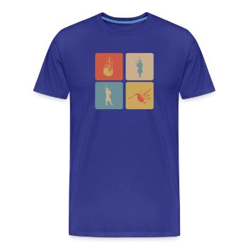 Dudelsack Design - Männer Premium Bio T-Shirt - Königsblau - Vorne - Damien (186cm)