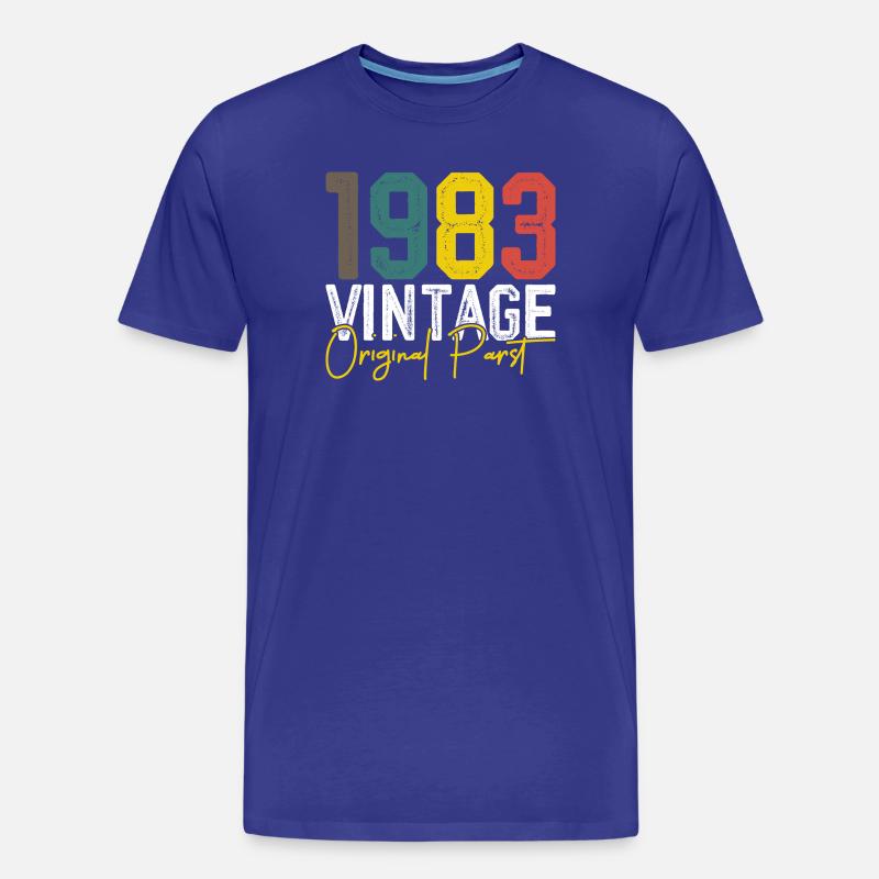 Originale Teile von 1983 - Männer Premium Bio T-Shirt - Königsblau