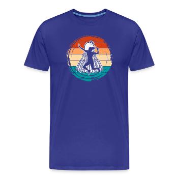 Badminton - Männer Premium Bio T-Shirt - Königsblau - Vorne - Damien (186cm)