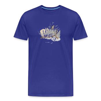 Sun salutation, the perfect yoga style for you - Men's Premium Organic T-Shirt - royal blue - Front - Damien (186cm)