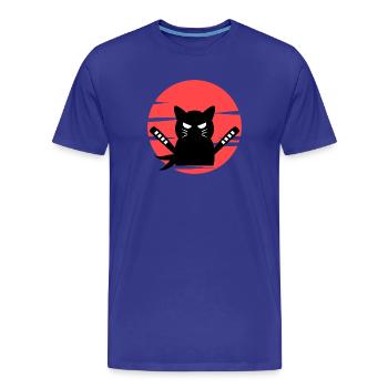 Cosplay Anime Manga Cat Cartoon Pop Culture - T-shirt bio Premium Homme - bleu roi - Devant - Damien (186cm)