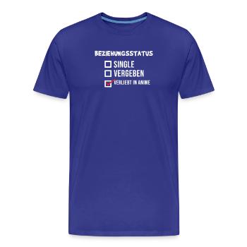 Anime Statement Manga Popkultur Kanji Japan - Männer Premium Bio T-Shirt - Königsblau - Vorne - Damien (186cm)