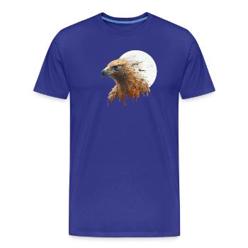 Schöner Amerikanischer Adler - Männer Premium Bio T-Shirt - Königsblau - Vorne - Damien (186cm)