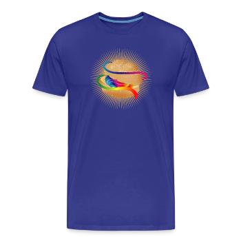Illustration of a colourfully filled cream puff - Men's Premium Organic T-Shirt - royal blue - Front - Damien (186cm)