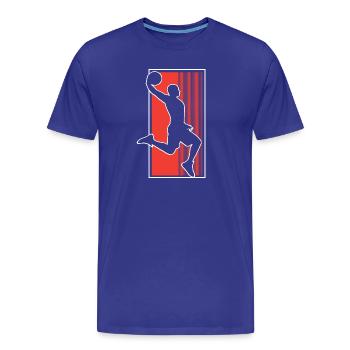Basketball Basketballer - Männer Premium Bio T-Shirt - Königsblau - Vorne - Damien (186cm)