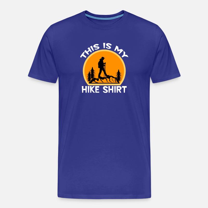Wanderer Bergwanderung Wandern Statement Klettern - Männer Premium Bio T-Shirt - Königsblau