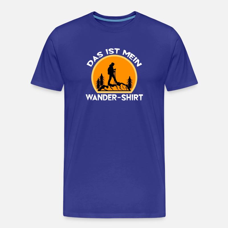 Klettern Wandern Wanderer Bergwandern Statement - Männer Premium Bio T-Shirt - Königsblau