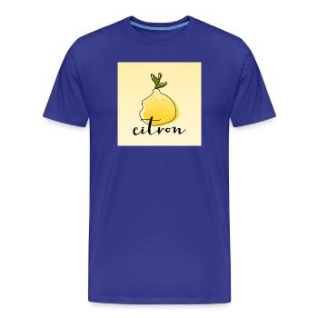 Citron - T-shirt bio Premium Homme - bleu roi - Devant - Damien (186cm)