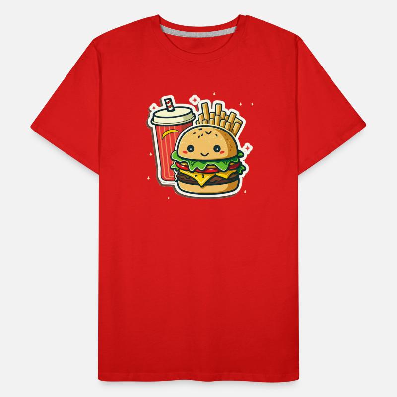 Menu burger T-shirt bio Premium Homme