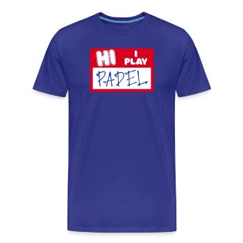 Padel Spieler Statement Schmetterball Sportart - Männer Premium Bio T-Shirt - Königsblau - Vorne - Damien (186cm)