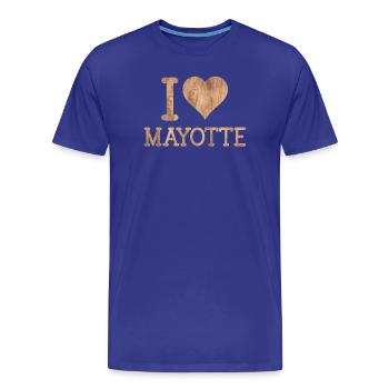 MAYOTTE T-SHIRT - Men's Premium Organic T-Shirt - royal blue - Front - Damien (186cm)