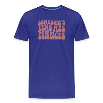 La fiancée fiancée de quelqu’un se fiancera - T-shirt bio Premium Homme - bleu roi - Devant - Damien (186cm)