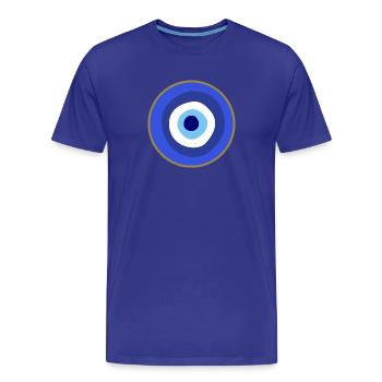 Böser Blick - Männer Premium Bio T-Shirt - Königsblau - Vorne - Damien (186cm)