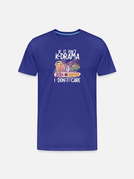 K-Drama Boba oder Ramen Design - Männer Premium Bio T-Shirt - Königsblau