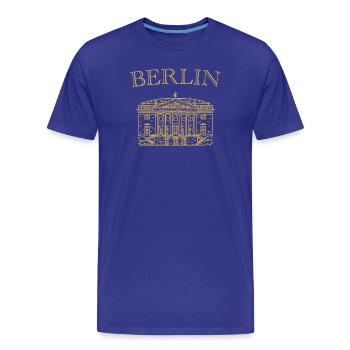 Berlin, Staatsoper Unter den Linden - T-shirt bio Premium Homme - bleu roi - Devant - Damien (186cm)