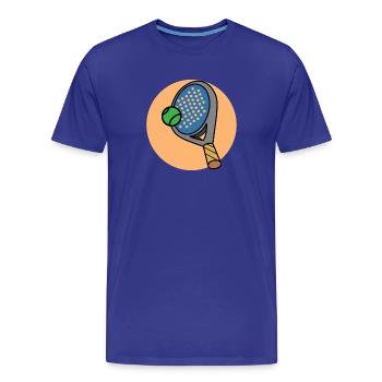 Balles Raquette Sport Player Loisirs Padel - T-shirt bio Premium Homme - bleu roi - Devant - Damien (186cm)