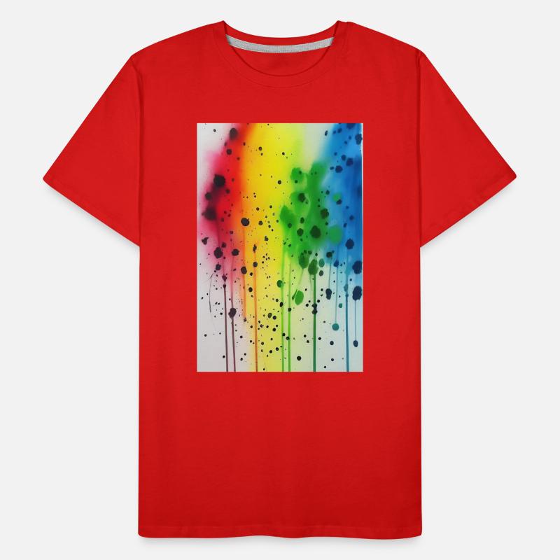 Farbspritzer Männer Premium Bio T-Shirt