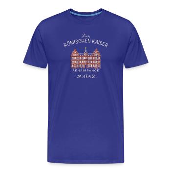 Mainz, Zum Römischen Kaiser, Sehenswürdigkeit - Männer Premium Bio T-Shirt - Königsblau - Vorne - Damien (186cm)