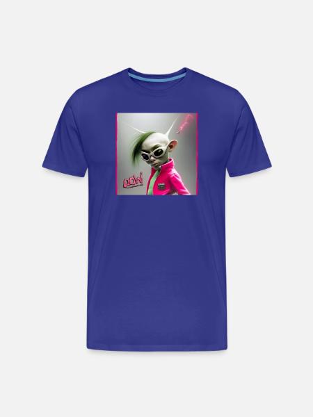 Punky alien 01 - Men's Premium Organic T-Shirt - royal blue