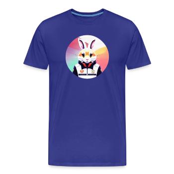Lapin, Lapin, Lapin de Pâques - T-shirt bio Premium Homme - bleu roi - Devant - Damien (186cm)