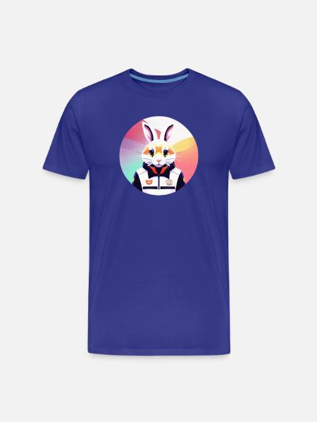 Bunny, Rabbit, Easter Bunny - Men's Premium Organic T-Shirt - royal blue