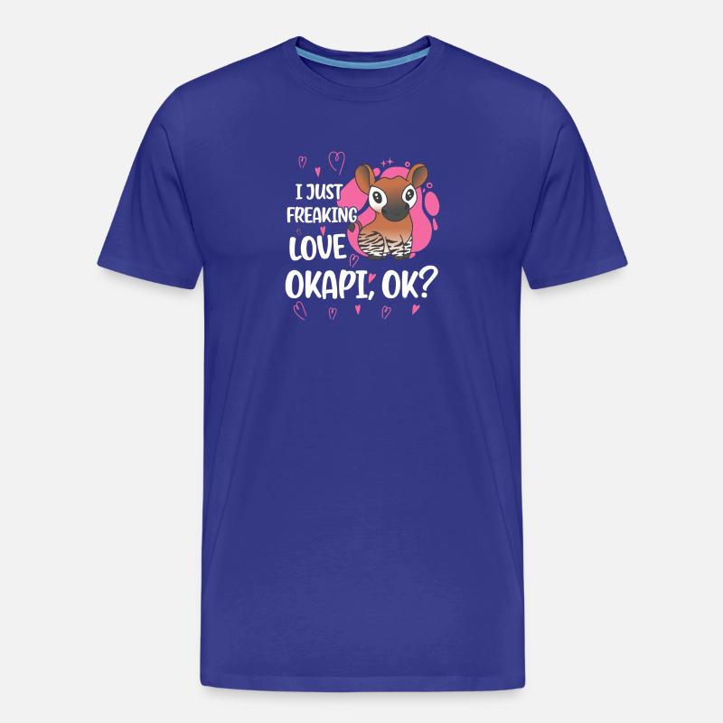 J'adore l'okapi - T-shirt bio Premium Homme - bleu roi
