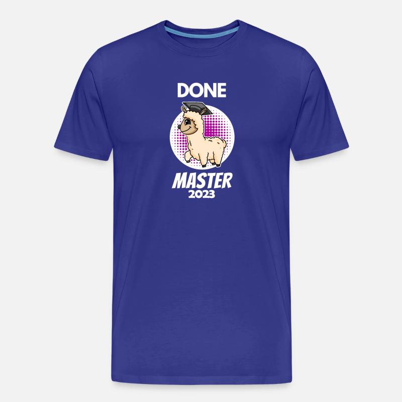 Master 2023 - Master terminé - T-shirt bio Premium Homme - bleu roi