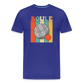 Boules de boule pour Bouler Boccia Jeu Botcha Boule - T-shirt bio Premium Homme - bleu roi - Devant - Damien (186cm)