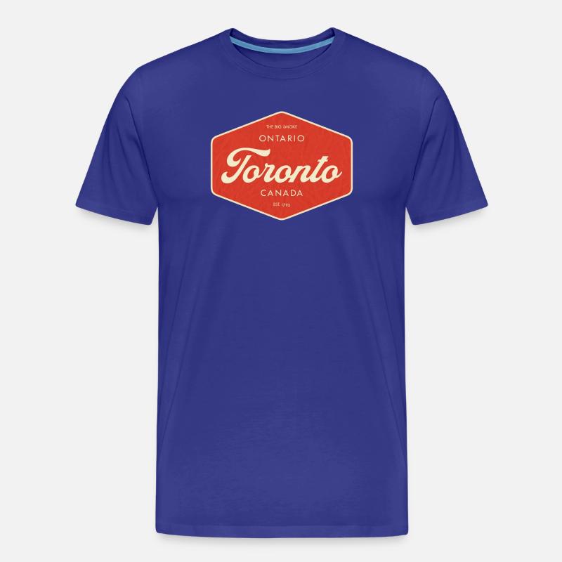 Toronto Retro Schild - Männer Premium Bio T-Shirt - Königsblau