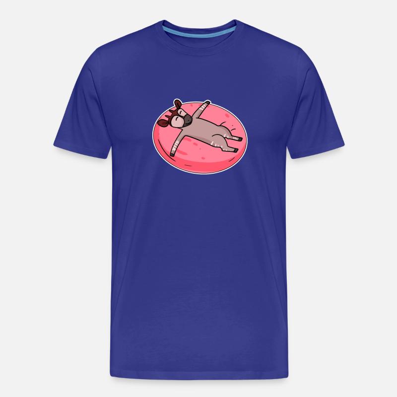 Schlafendes Okapi Waldgiraffe - Männer Premium Bio T-Shirt - Königsblau