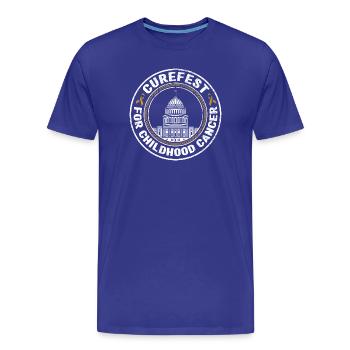 Capitol Crest Kinderkrebs Hoffnung - Männer Premium Bio T-Shirt - Königsblau - Vorne - Damien (186cm)