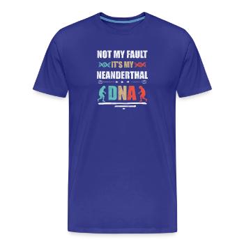 Est-ce que mon ADN de Néandertal - T-shirt bio Premium Homme - bleu roi - Devant - Damien (186cm)