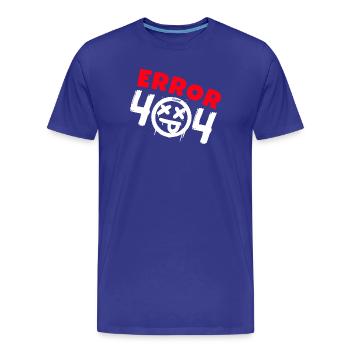 Fehler 404 nicht gefunden - Männer Premium Bio T-Shirt - Königsblau - Vorne - Damien (186cm)