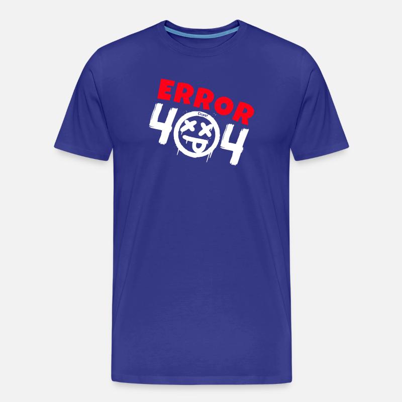 Error 404 Not Found - Men's Premium Organic T-Shirt - royal blue