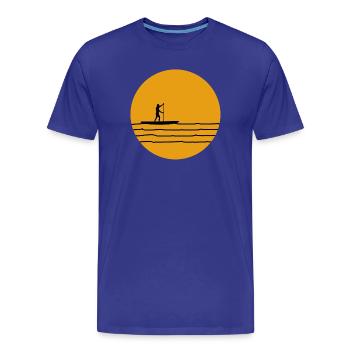 SOUPER - T-shirt bio Premium Homme - bleu roi - Devant - Damien (186cm)