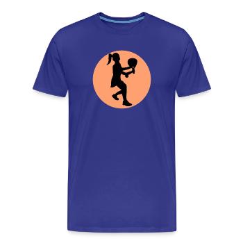 Joueurs Sport Padel Tournoi Raquettes Loisirs - T-shirt bio Premium Homme - bleu roi - Devant - Damien (186cm)