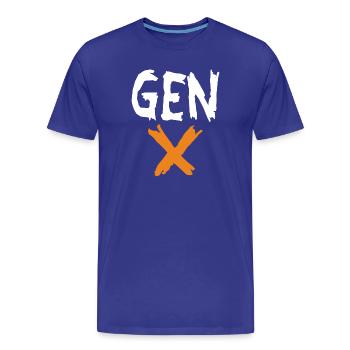 Génération Xclusive - T-shirt bio Premium Homme - bleu roi - Devant - Damien (186cm)