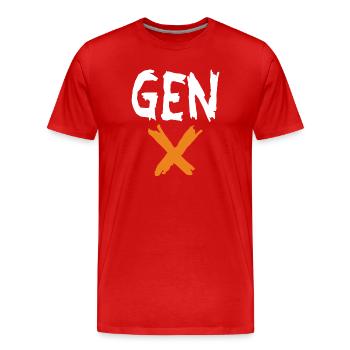Génération Xclusive - T-shirt bio Premium Homme - rouge - Devant - Damien (186cm)