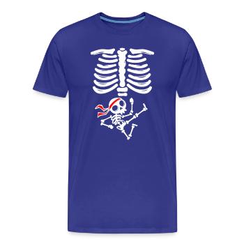 Babybauch Mutter Schwanger Schwangerschaft Baby - Männer Premium Bio T-Shirt - Königsblau - Vorne - Damien (186cm)
