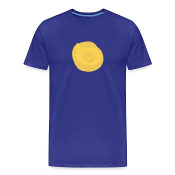 Der gelbe Kreis - Männer Premium Bio T-Shirt - Königsblau - Vorne - Damien (186cm)