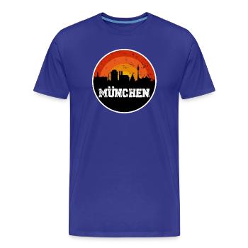 Munich Skyline Original - T-shirt bio Premium Homme - bleu roi - Devant - Damien (186cm)