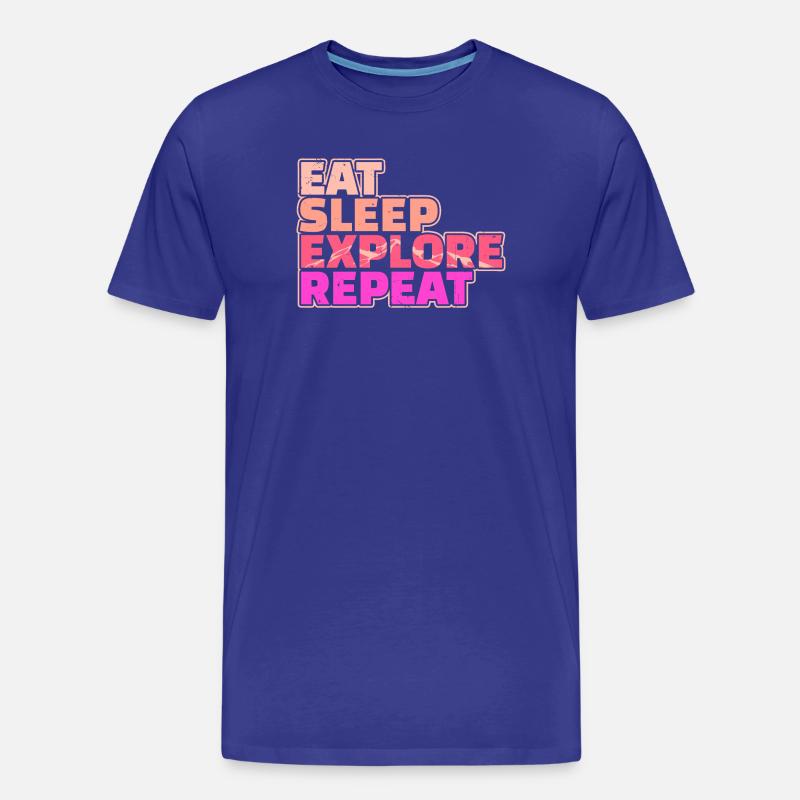 Bergsteigen Wanderer Wanderung Wandern Statement - Männer Premium Bio T-Shirt - Königsblau