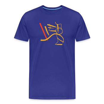Love Love Love T-Shirt - T-shirt bio Premium Homme - bleu roi - Devant - Damien (186cm)
