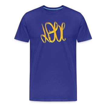 Love Liebe Amour T-Shirt Love Hoodie Liebe - Men's Premium Organic T-Shirt - royal blue - Front - Damien (186cm)