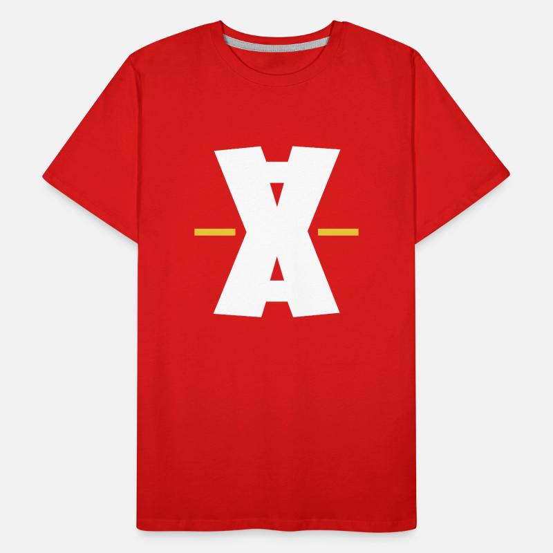 Digitale Kunst mit Doppel-X-Strich Männer Premium Bio T-Shirt