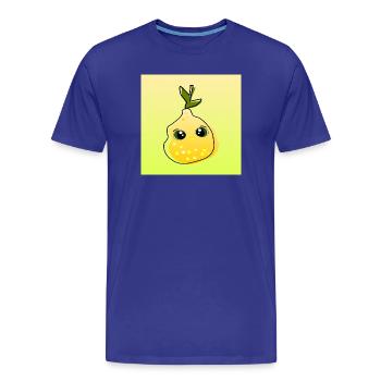 Lemonen Zitronen Essen - Männer Premium Bio T-Shirt - Königsblau - Vorne - Damien (186cm)