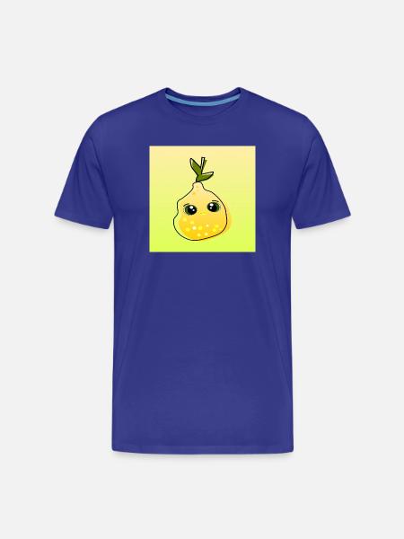 Lemon Lemon Food - Men's Premium Organic T-Shirt - royal blue